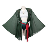 Cosplay Costume Zoro One Piece Live Action 2(2026) TV Cosplay Maillot de Bain Vert Femme