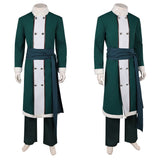 Cosplay Costume Zoro One Piece Live Action 2(2026) TV Cosplay Tenue Verte et Blanche Homme