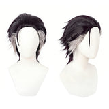 Cosplay Perruque Zodir Gachiakuta Anime Perruque Violet Foncé-Noir Homme