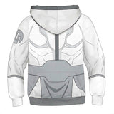 Costume Conquest Viltrumite Invincible(2026) TV Sweat à Capuche Blanc Enfant