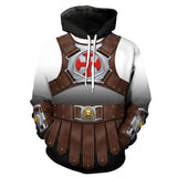 Costume He-Man Les Maîtres de l'Univers(2026) Film Sweatshirt à Capuche Marron Homme