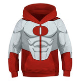 Costume Omni-Man Invincible(2026) TV Sweat à Capuche Rouge Enfant