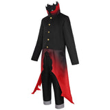 Dandadan Ken Takakura Tenue Noir et Rouge Cosplay Costume