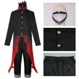 Dandadan Ken Takakura Tenue Noir et Rouge Cosplay Costume