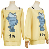 Dandadan Momo Ayase Sweat-shirt Jaune Cosplay Costume