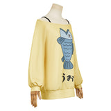 Dandadan Momo Ayase Sweat-shirt Jaune Cosplay Costume