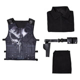 Daredevil: Born Again(2025) Frank Castle Punisher Tenue Noire Cosplay Costume