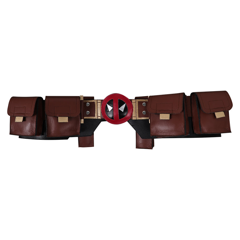 Udekit Ceinture En Cuir Noir Avec Goujons En Or - Accessoire Cosplay Pour Femmes Filles Enfants
