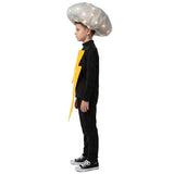Déguisement Éclair et Nuage Combinaison Jaune et Couvre-chef Lumineux Enfant