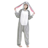 Adulte Combinaison de Lapin Pyjama d'Hiver en Flanelle