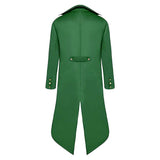 Déguisement Adulte Manteau+Chapeau Costume Vert pour Fête de La Saint-Patrick