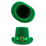 Déguisement Adulte Manteau+Chapeau Costume Vert pour Fête de La Saint-Patrick