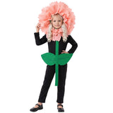 Déguisement Combinaison à Fleur d'OEillet Rose Enfant pour Halloween
