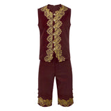 Déguisement Costume Rétro Rouge de Prince de Cour Victorien Costume