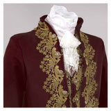 Déguisement Costume Rétro Rouge de Prince de Cour Victorien Costume
