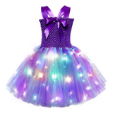 Déguisement Enfant Ariel TuTu Robe+LED Costume Halloween