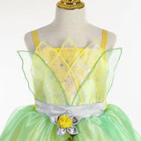 Déguisement Enfant Fille Princesse Tiana Robe+Accessoire Costume
