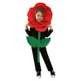 Déguisement Enfant Rose Rouge Combinasion Costume pour Halloween