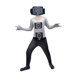 Enfant YouTube Skibidi Toilet Combinaison d'Horreur Costume Ver.2