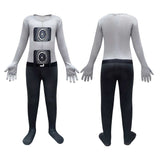 Déguisement Enfant YouTube Skibidi Toilet Combinaison d'Horreur Costume Ver.2