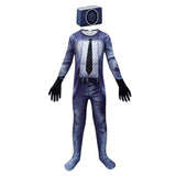 Déguisement Enfant YouTube Skibidi Toilet Combinaison d'Horreur Costume Ver.5