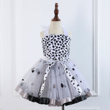 Déguisement Fille Les 101 Dalmatiens Tutu Robe Costume d'Halloween