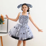 Déguisement Fille Les 101 Dalmatiens Tutu Robe Costume d'Halloween