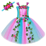 Déguisement Fille Papillon Tutu Robe+Ailes+Baguette+Serre-tête Costume d'Halloween
