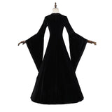 Déguisement Robe Verte et Noire Rétro Ceinturée Femme pour Halloween