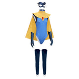 Dispatch Blazer Tenue Jaune et Bleue avec Masque pour Yeux Cosplay Costume