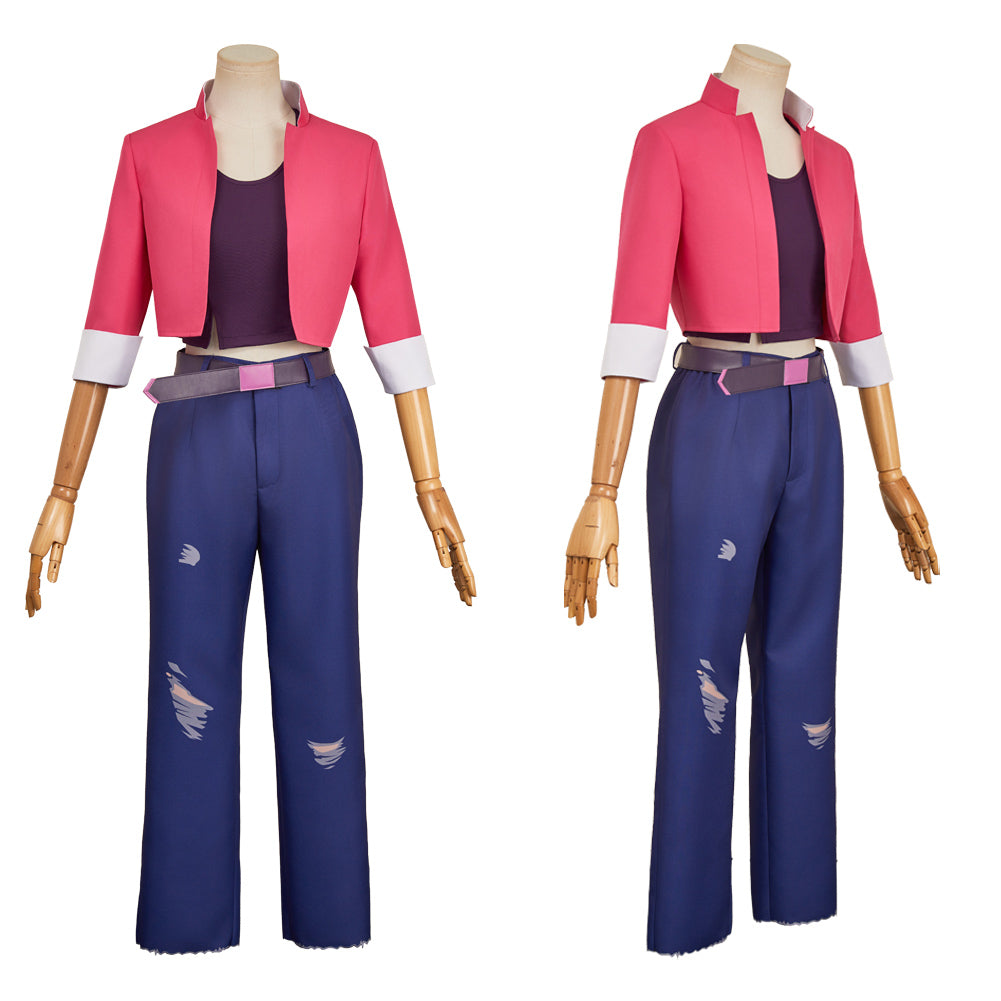 Disbatch Cosplay Dispatch(2025) Invisigal Tenue Violette Cosplay Costume – Cosplaycart.fr