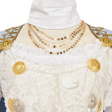 Elden Ring Nightreign(2025) Revenant Tenue Blanche et Bleue Cosplay Costume