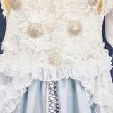 Elden Ring Nightreign(2025) Revenant Tenue Blanche et Bleue Cosplay Costume