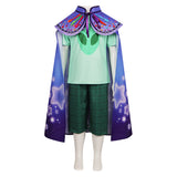 Enfant Elio(2025) Elio Tenue Verte avec Cape Cosplay Costume