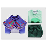 Elio(2025) Elio Tenue Verte avec Cape Cosplay Costume