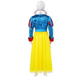 Enfant Blanche Neige Robe Bleue et Jaune Cosplay Costume