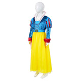 Enfant Blanche Neige Robe Bleue et Jaune Cosplay Costume