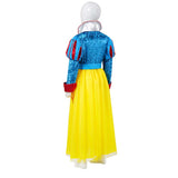 Enfant Blanche Neige Robe Bleue et Jaune Cosplay Costume