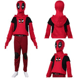 Enfant Deadpool & Wolverine(2024) Kidpool Cosplay Costume