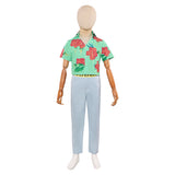 Enfant KPop Demon Hunters(2025) Abby Saja Tenue de Chemise Verte Cosplay Costume