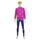 Enfant Kpop Demon Hunters(2025) Baby Saja Tenue à Carreaux Roses Cosplay Costume