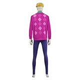 Enfant Kpop Demon Hunters(2025) Baby Saja Tenue à Carreaux Roses Cosplay Costume