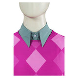 Enfant Kpop Demon Hunters(2025) Baby Saja Tenue à Carreaux Roses Cosplay Costume