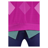 Enfant Kpop Demon Hunters(2025) Baby Saja Tenue à Carreaux Roses Cosplay Costume