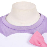 Enfant KPop Demon Hunters(2025) Huntrix Mira Pyjama Violet et Blanc Cosplay Costume