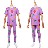 Enfant KPop Demon Hunters(2025) Huntrix Zoey Pyjama Violet Cosplay Costume