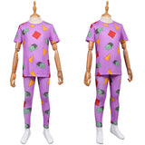 Enfant KPop Demon Hunters(2025) Huntrix Zoey Pyjama Violet Cosplay Costume