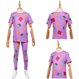 Enfant KPop Demon Hunters(2025) Huntrix Zoey Pyjama Violet Cosplay Costume