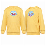 Enfant KPop Demon Hunters(2025) Huntrix Zoey Sweat-shirt à Capuche Jaune Cosplay Costume