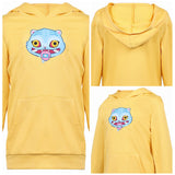Enfant KPop Demon Hunters(2025) Huntrix Zoey Sweat-shirt à Capuche Jaune Cosplay Costume